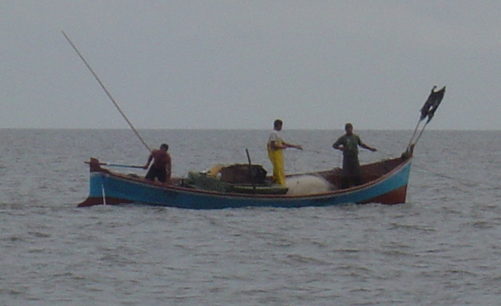 Pescadores artesanais Lagoa Mirim (Foto G. Velasco 2004)